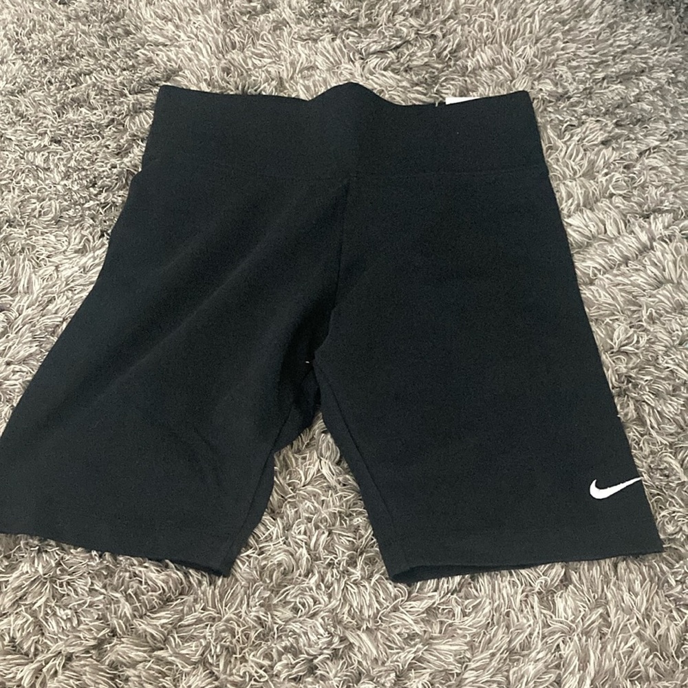 Black Cotton Nike Biker shorts